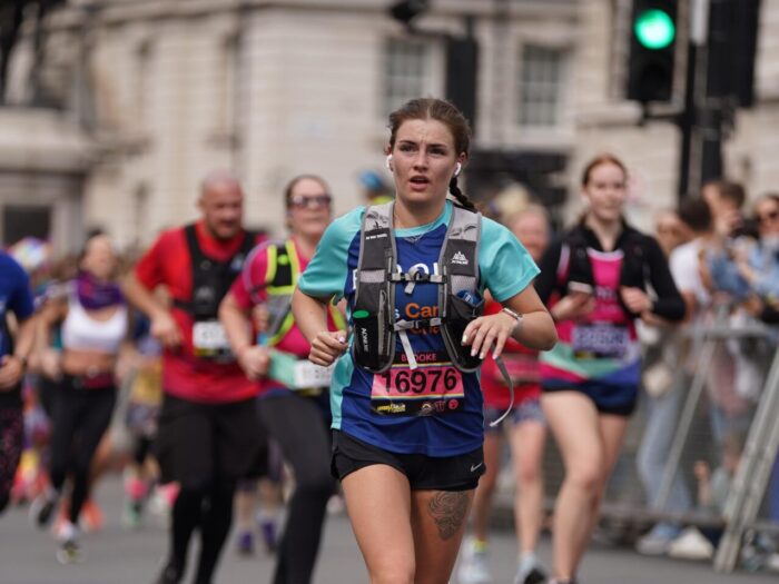 Image of Brooke running the London Landmarks half marathon
